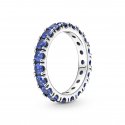 Anello Fascia Scintillante Blu