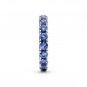 Anello Fascia Scintillante Blu