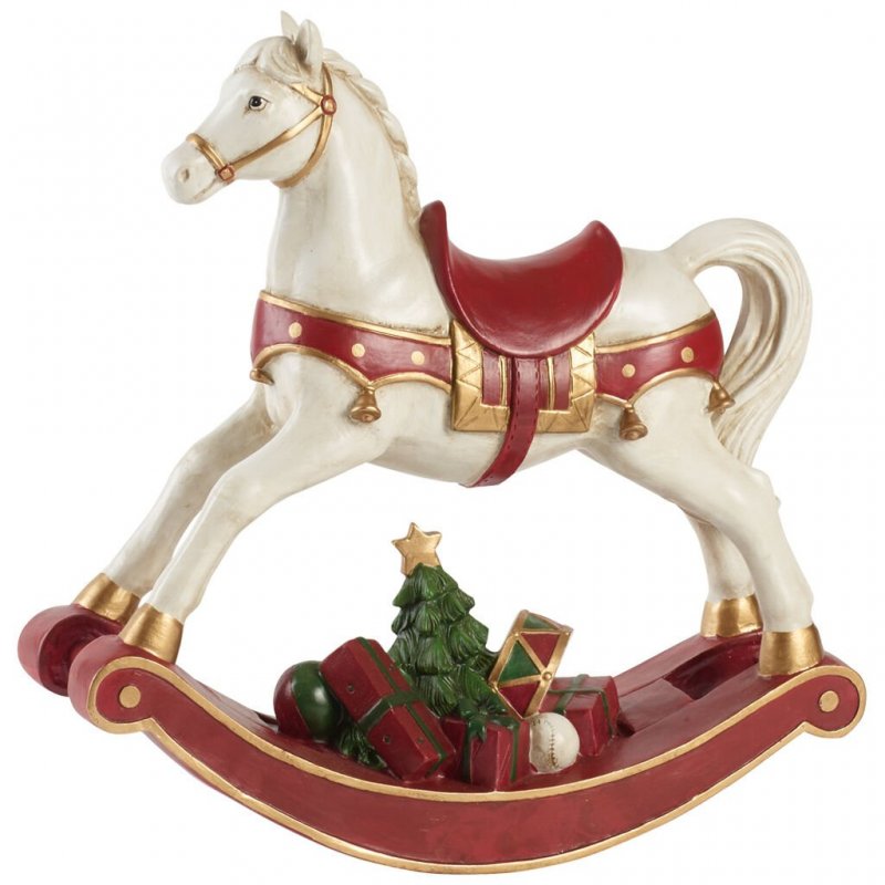 Winter Collage Accessoires Cavallo A Dondolo Xl 32,8X10,8X32,5Cm