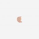 Dodo - Orecchino Stud Luna Prezioso - Oro Rosa - Diamanti