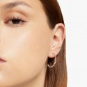 Dodo - Orecchini Hoop Mini Granelli - Oro Rosa - Argento
