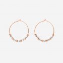Dodo - Orecchini Hoop Mini Granelli - Oro Rosa - Argento
