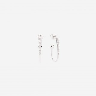 Dodo - Orecchini Essentials Prezioso - Oro Bianco - Diamanti