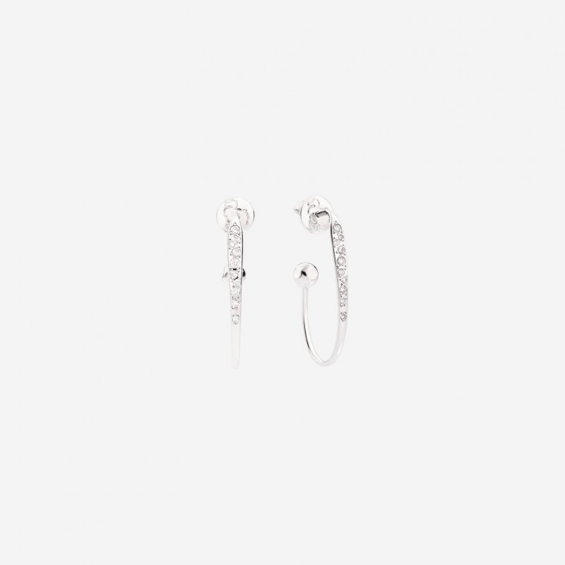 Dodo - Orecchini Essentials Prezioso - Oro Bianco - Diamanti