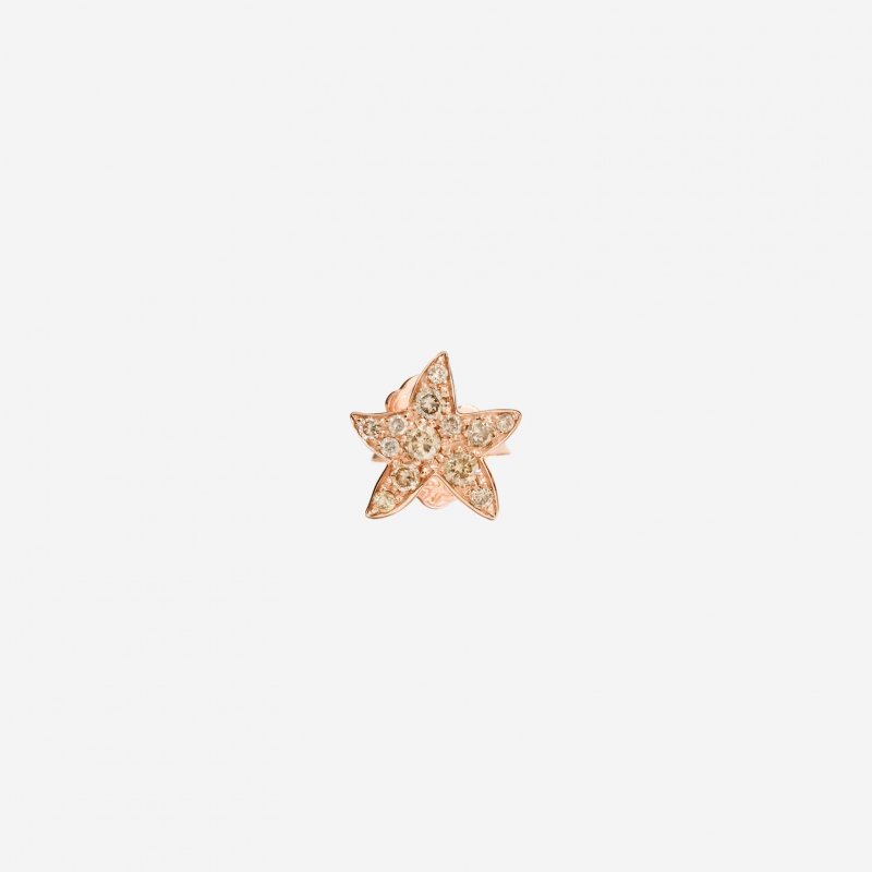 Dodo - Orecchino Stellina Prezioso - Oro Rosa - Diamanti