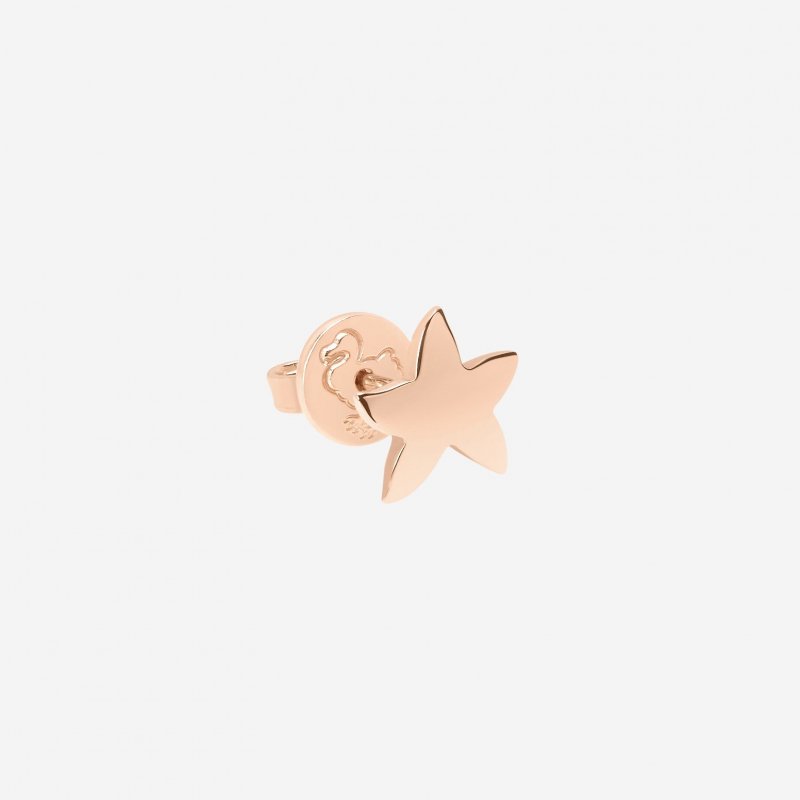 Dodo - Orecchino Stellina - Modello Piccolo - Oro Rosa