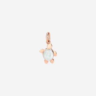 Dodo - Ciondolo Tartaruga Marina - Oro Rosa 9K - Smalto Perlato