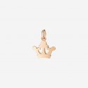 Dodo - Ciondolo Corona - Oro Rosa 9K - Cordino Nero