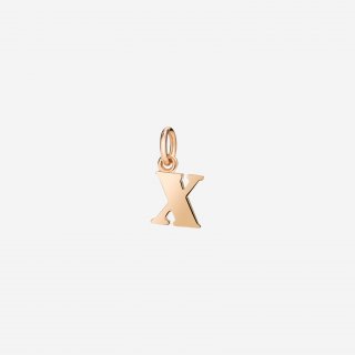 Dodo - Ciondolo Lettera X - Oro Rosa 9K - Modello Grande
