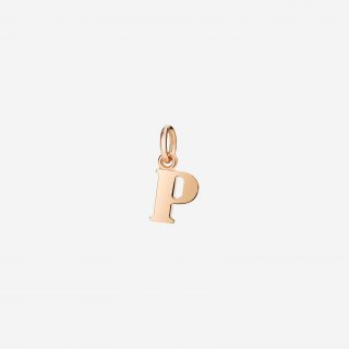 Dodo - Ciondolo Lettera P - Oro Rosa 9K - Modello Grande