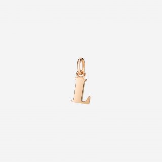 Dodo - Ciondolo Lettera L - Oro Rosa 9K - Modello Grande