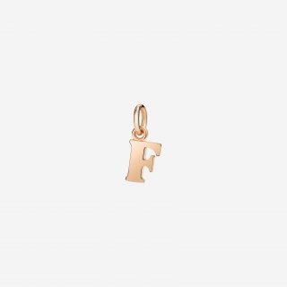 Dodo - Ciondolo Lettera F - Oro Rosa 9K - Modello Grande
