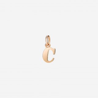 Dodo - Ciondolo Lettera C - Oro Rosa 9K - Modello Grande