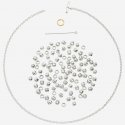 Dodo - Collana Granelli - Argento 925 - Oro Giallo 18K