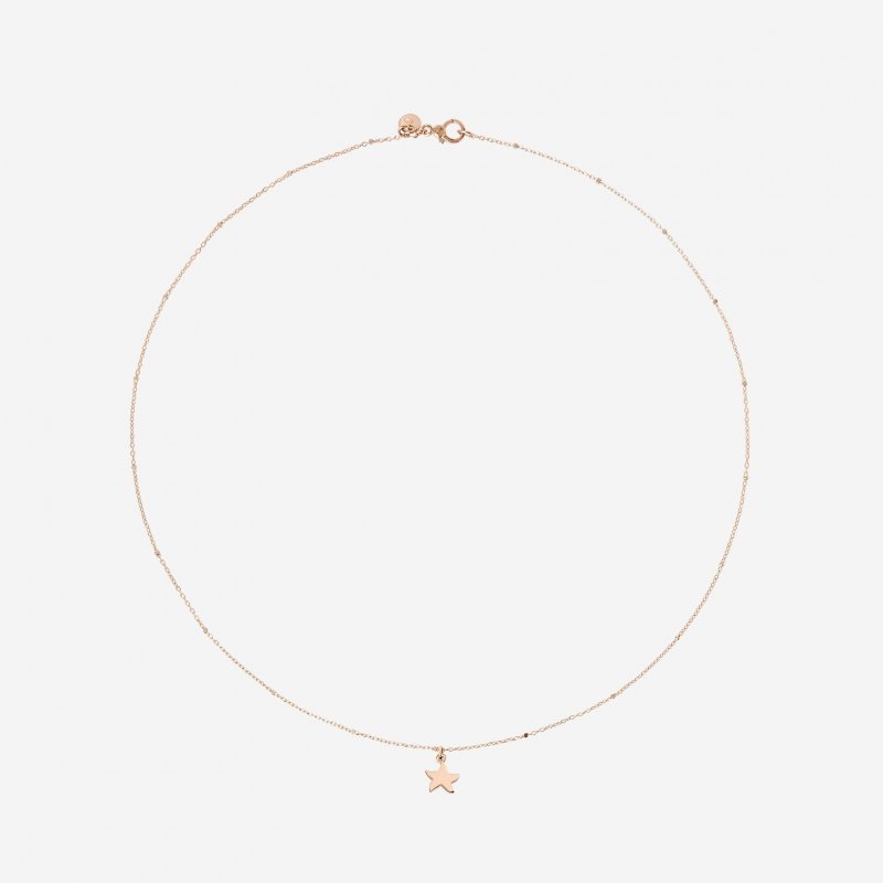 Dodo - Collana Mini Stellina - Oro Rosa 9K - Oro Bianco 9K