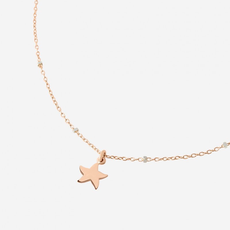 Dodo - Collana Mini Stellina - Oro Rosa 9K - Oro Bianco 9K