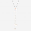 Dodo - Collana Lariat Bollicine - Argento - Oro Rosa