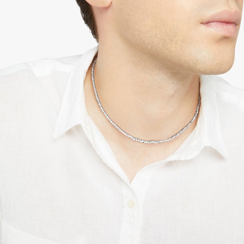 Dodo - Collana Mini Granelli - Argento 925 - Oro Rosa 9K