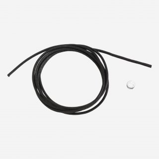 Dodo - Cordino Spesso - Cotone Nero - Argento 925
