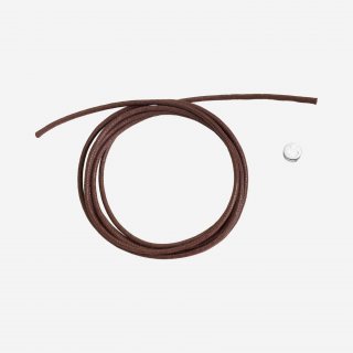 Dodo - Cordino Spesso - Cotone Marrone - Argento 925