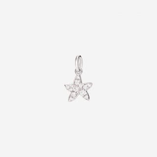 Dodo - Ciondolo Stellina Prezioso - Oro Bianco - Diamanti