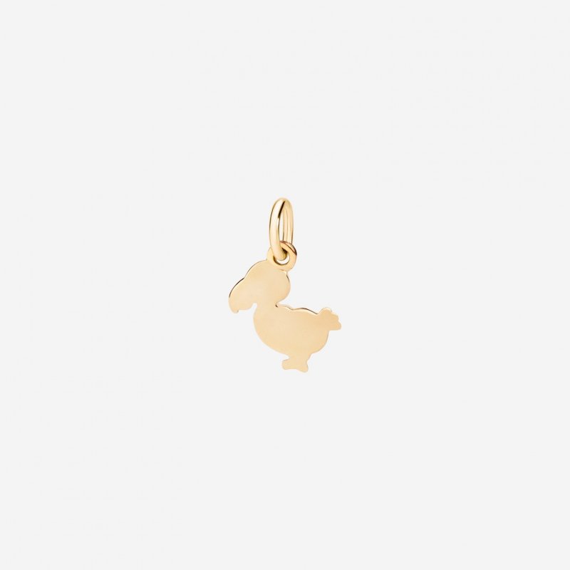 Dodo - Ciondolo Junior - Oro Giallo 18K - Cordino Nero