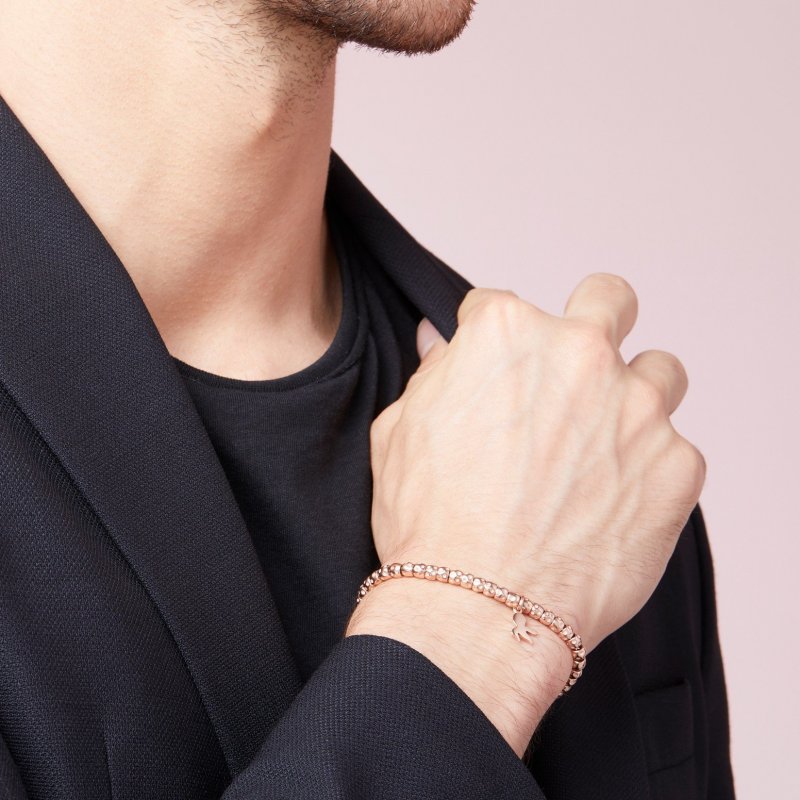 Dodo - Ciondolo Polpo - Oro Rosa 9K - Cordino Nero