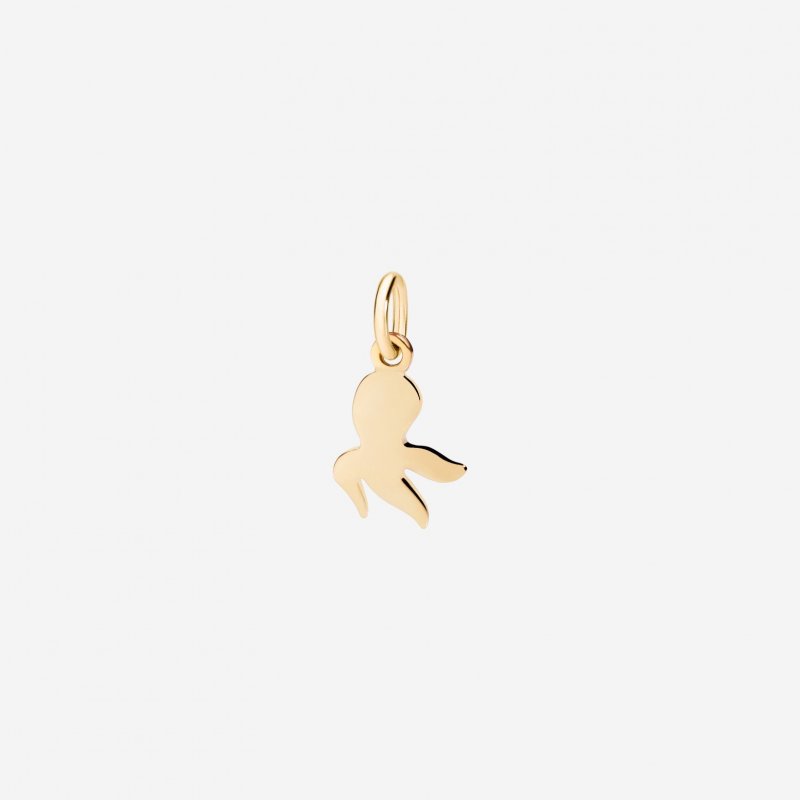 Dodo - Ciondolo Polpo - Oro Rosa 9K - Cordino Nero
