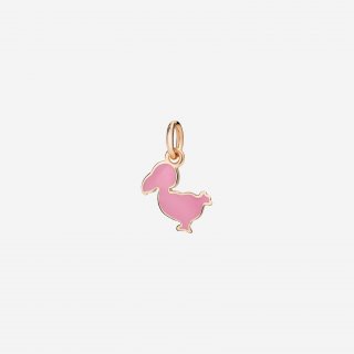 Dodo - Ciondolo Junior - Oro Rosa - Smalto Rosa