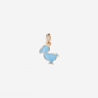 Dodo - Ciondolo Junior - Oro Rosa 9K - Smalto Azzurro