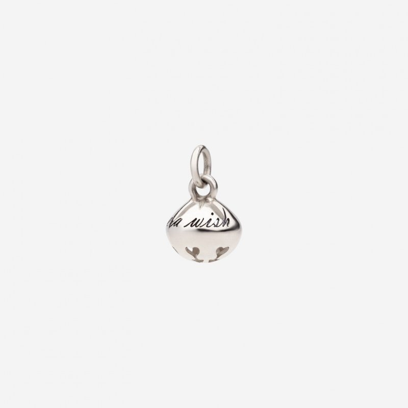 Dodo - Ciondolo Campanello - Argento 925 - Cordino Nero