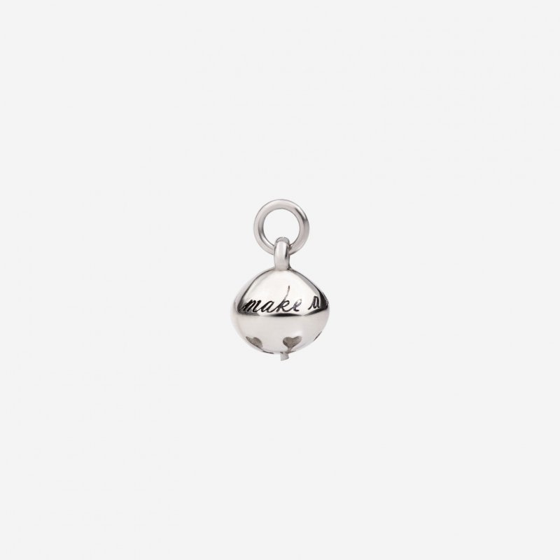 Dodo - Ciondolo Campanello - Argento 925 - Cordino Nero