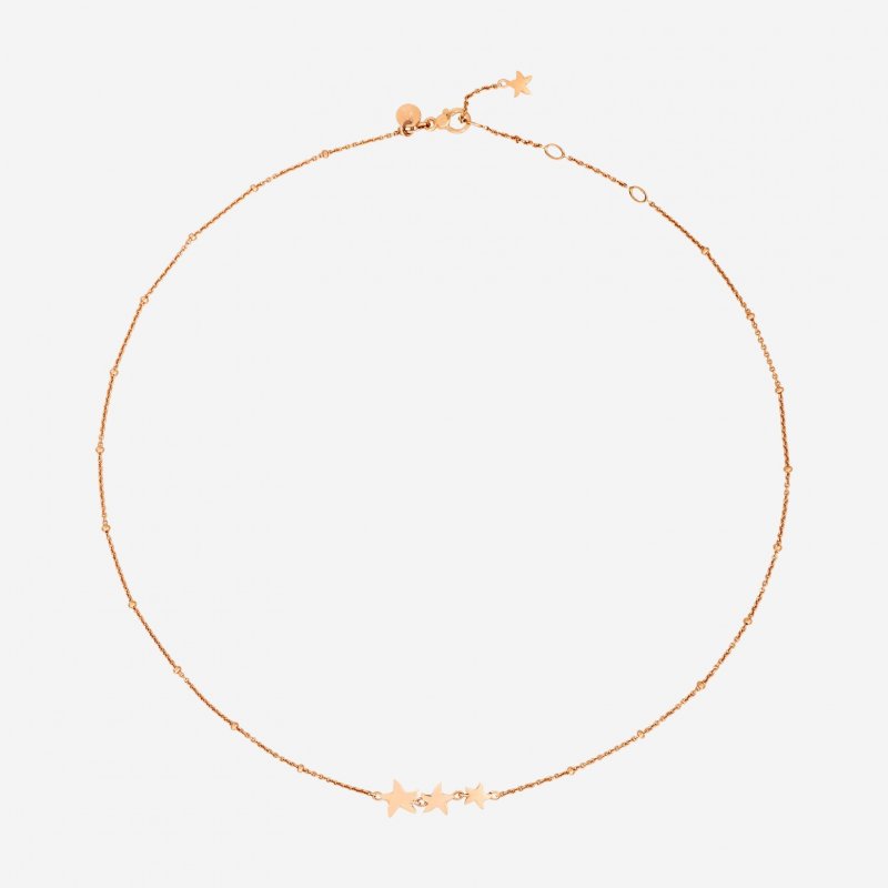 Dodo - Collana Stellina - Oro Rosa 9K - 3 Stelle