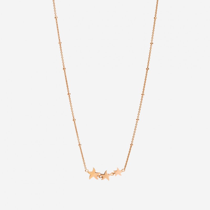 Dodo - Collana Stellina - Oro Rosa 9K - 3 Stelle