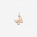 Dodo - Ciondolo Farfalla - Oro Rosa 9K - Cordino Nero