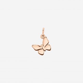 Dodo - Ciondolo Farfalla - Oro Rosa 9K - Cordino Nero