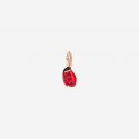 Dodo - Ciondolo Coccinella - Oro Rosa 9K - Smalto Rosso
