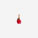 Dodo - Ciondolo Coccinella - Oro Rosa 9K - Smalto Rosso