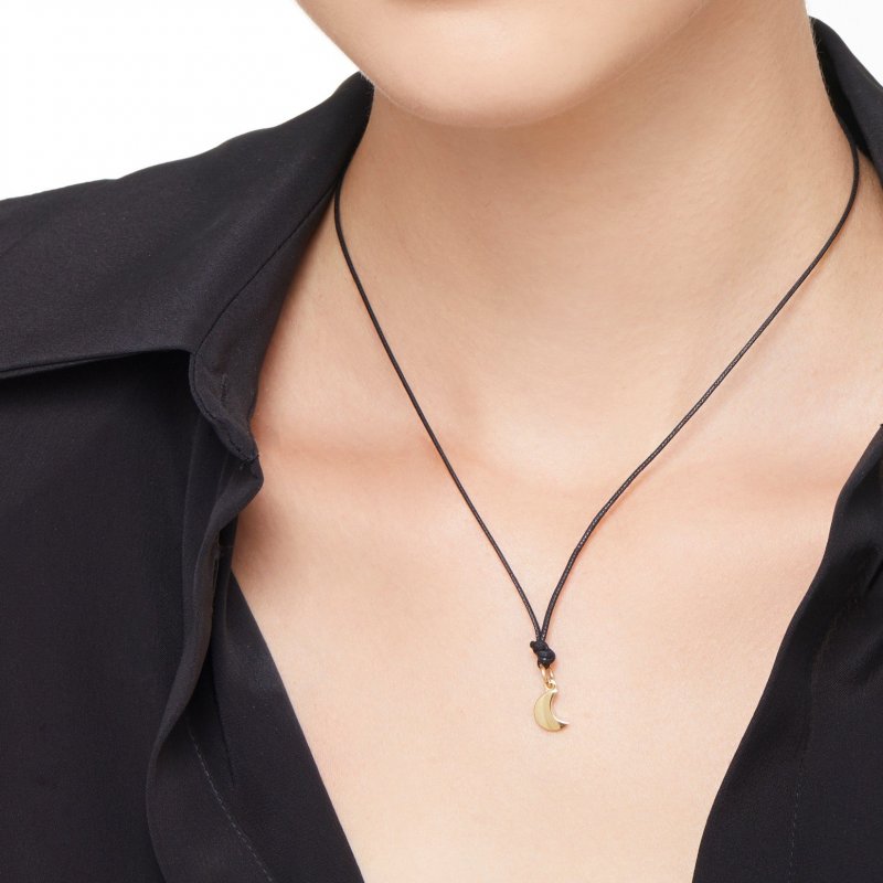 Dodo - Ciondolo Luna - Oro Bianco 18K - Modello Piccolo