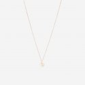 Dodo - Ciondolo Fiore - Oro Rosa 9K - Smalto Bianco