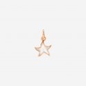 Dodo - Ciondolo Stellina - Oro Rosa 9K - Smalto Bianco