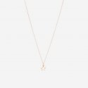 Dodo - Ciondolo Stellina - Oro Rosa 9K - Smalto Bianco