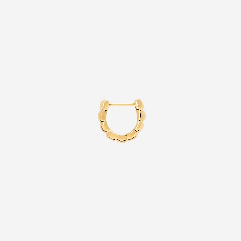 Dodo - Orecchino Granelli - Oro Giallo 18K