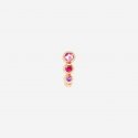 Dodo - Orecchino Bollicine - Oro Rosa 9K - Zaffiro Rosa