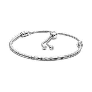 Bracciale Pandora Moments Con Maglia Snake E Chiusura Regolabile