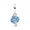 Charm Albero della Vita Vetro di Murano Blu