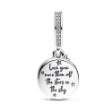 Charm Pendente Cielo con Stelle Cadenti