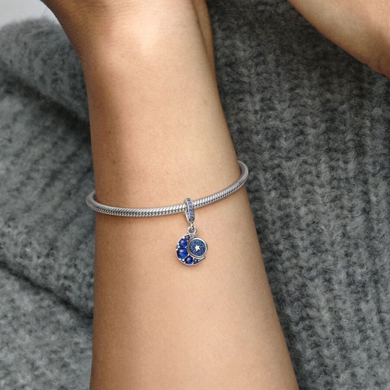 Charm Pendente Luna Girevole
