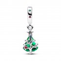 Charm Pendente Albero di Natale con Stelle