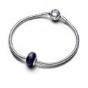 Charm Vetro di Murano Notte Stellata Blu